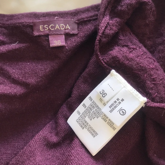 New Escada - Wool, Silk & Cashmere beaded tank - Picture 6 of 8